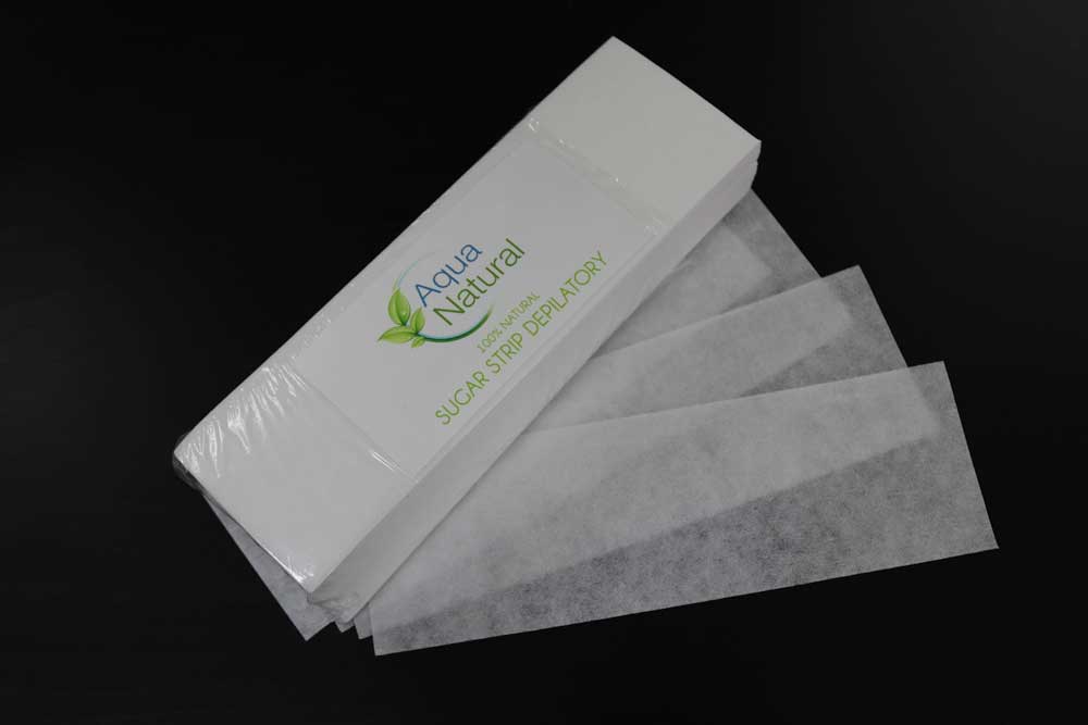 Waxing strips to be used with Aqua natural sugar wax